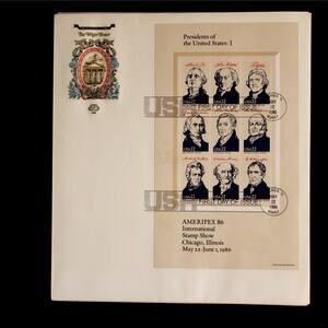 Ameripex '86 "Presidents of the United States" MNH Postage Stamps